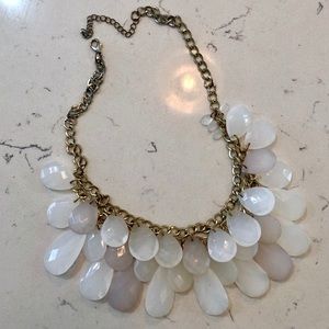 White Statement Necklace